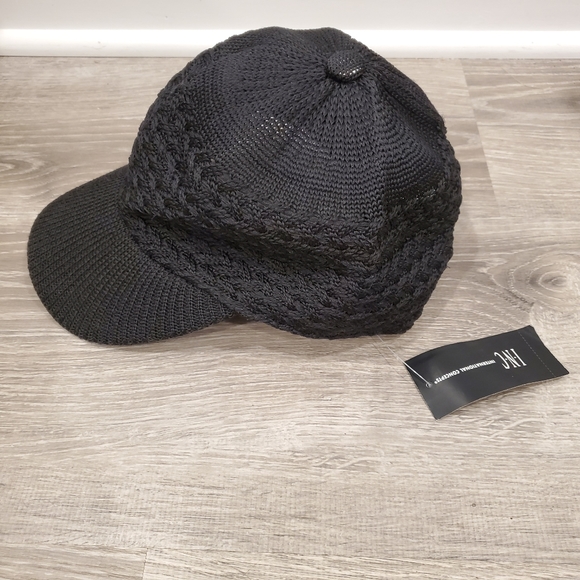 INC International Concepts Accessories - NWT INC Black Knit Baseball Cap